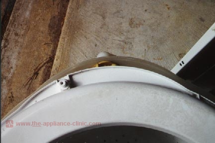 Position tub ring on top of tub